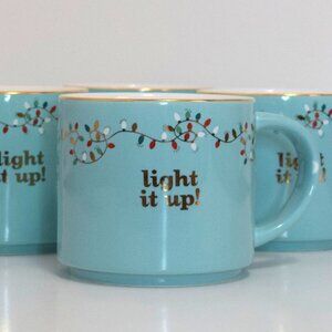 Set of 4 Christmas Lights Coffee/Tea Mugs